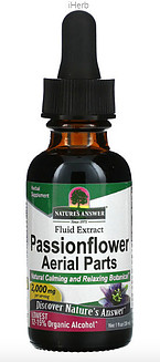 A bottle of Nature's Answer Passionflower tincture.