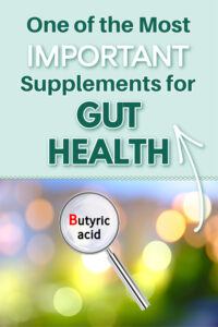 One of the most important supplements for gut health: butyric acid.