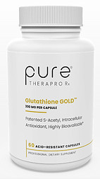 Pure Therapro Rx Glutathione Gold supplement.