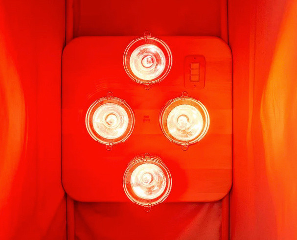 Infrared sauna bulbs.